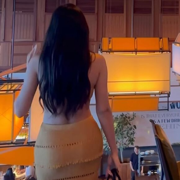 ZARA BUCKLED METALLIC THREAD KNIT DRESS GOLD - Picture 16 of 16